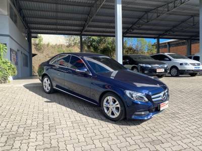 MERCEDES-BENZ - C 180 - 2014/2015 - Azul - Sob Consulta